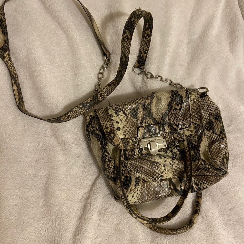 American living, long strap, and handbag, snake texture.